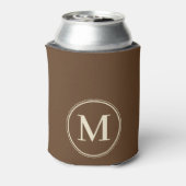 Monogram Solid Forest Braun Farbe Dosenkühler (Kanne Rückseite)