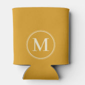 Monogram Solid Gebrannte Butterblume Farbe Dosenkühler (Rückseite)