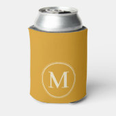 Monogram Solid Gebrannte Butterblume Farbe Dosenkühler (Kanne Rückseite)