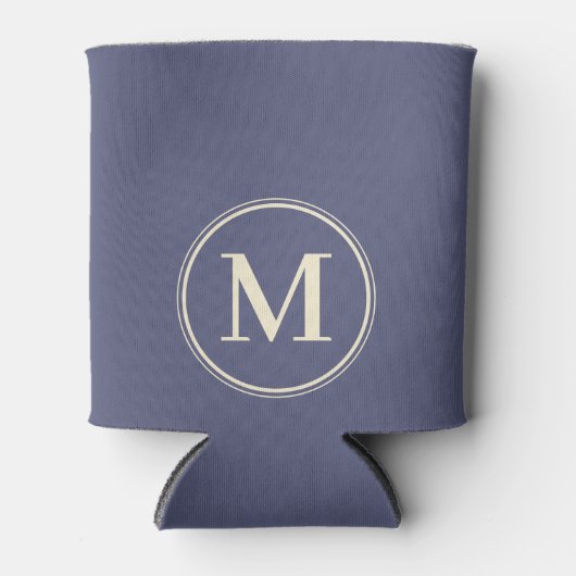 Monogram Solid Lavendel Breeze Farbe Dosenkühler (Vorderseite)