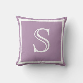 MONOGRAM Solid Lila Soft Lavendel schlichtes Kisse Kissen