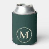 Monogram Solid Salbeigrün Dosenkühler (Kanne Vorderseite)