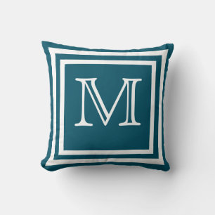 MONOGRAM Solid  Soft Dunkelnavy Blau einfarbig  Ki Kissen