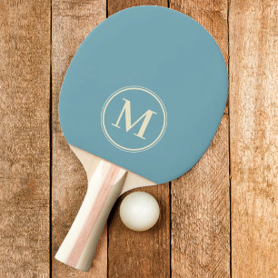 Monogram Solid Warm Aqua Nachmittagsfarbe Tischtennis Schläger
