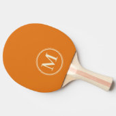 Monogram Solid Warm Citrus Farbe Tischtennis Schläger (Seitenansicht)