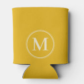 Monogram Solid Warm Sonnenblume Farbe Dosenkühler (Rückseite)