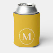 Monogram Solid Warm Sonnenblume Farbe Dosenkühler (Kanne Rückseite)