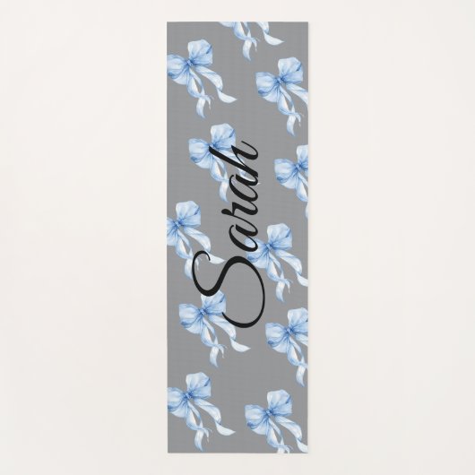 Monogram Something Blue fitness Yoga mat Yogamatte (Vorderseite)