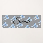 Monogram Something Blue fitness Yoga mat Yogamatte (Vorderseite (Horizontal))