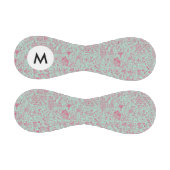 Monogram Sommer süßes Blumenmuster Baseball (Paneele)