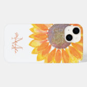 Monogram Sonnenblume Case-Mate iPhone Hülle (Rückseite (Horizontal))
