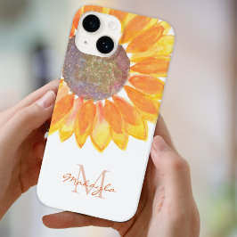 Monogram Sonnenblume Case-Mate iPhone 14 Hülle