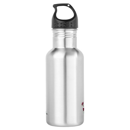 Monogram Sonnenblume Edelstahlflasche (Rückseite)