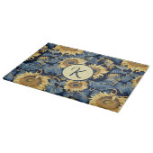 Monogram Sonnenblume Schneidebrett (Ecke)