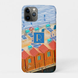 Monogram Sorrento Italy Beach Cabanas Case-Mate iPhone Hülle