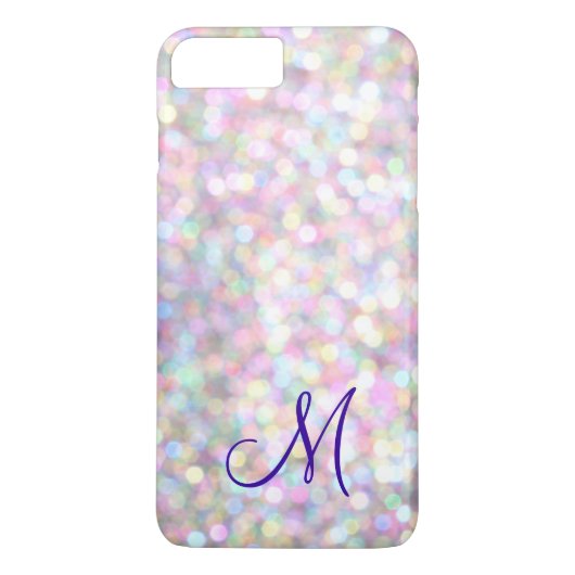 Monogram Sparkle iPhone 7 Plus Fall Case-Mate iPhone Hülle (Rückseite)