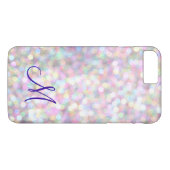 Monogram Sparkle iPhone 7 Plus Fall Case-Mate iPhone Hülle (Rückseite (Horizontal))