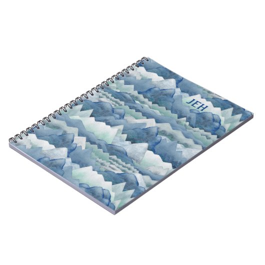 Monogram Spiral Notebook Notizblock (Linke Seite)