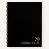 Monogram Spiral Notebook Notizblock (Vorderseite)