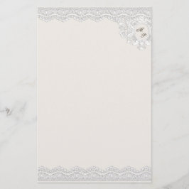 Monogram-Spitze (anpassbar) Briefpapier