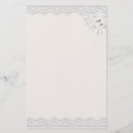Monogram-Spitze (anpassbar) Briefpapier