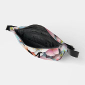Monogram Spitzenblüte Rosa Blütenpastellblüte Bauchtasche (Offen)