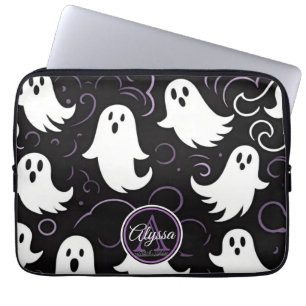 Monogram Spooky Ghosting Muster Laptopschutzhülle