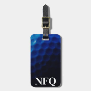 Monogram Sports Blue Golf Ball Gepäckreise Gepäckanhänger