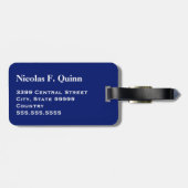 Monogram Sports Blue Golf Ball Gepäckreise Gepäckanhänger (Rückseite horizontal)