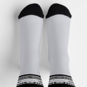 Monogram Sports Stripe Black Gray Socken (Oben)