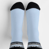 Monogram Sports Stripe Blue Black Socken (Oben)