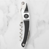 Monogram Sporty Streifen B&W Kellnermesser (Vorderseite)