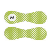 Monogram Spring Muster mit weißen Polka-Punkten Baseball (Paneele)