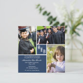 Monogram Square - Ankündigung von Foto Abschluss (Stehend Vorderseite)