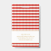 Monogram Square Gold Frame Red Diamond Ausweis (Rückseite)