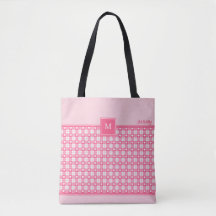 Monogram Square Pattern Toe Bag