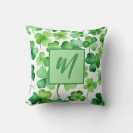 Monogram St Patricks Day Kissen
