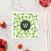 Monogram St. Patrick's Day Party Napkins Serviette (Beispiel)