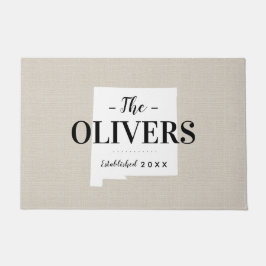 Monogram-Staat der New Mexico-Familie Doormat Fußmatte