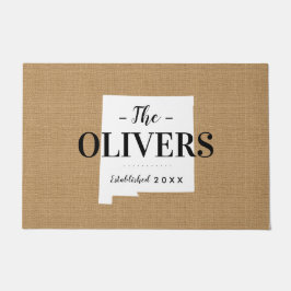 Monogram-Staat der New Mexico-Familie Doormat Fußmatte