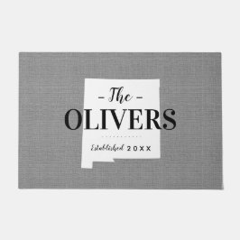 Monogram-Staat der New Mexico-Familie Doormat Fußmatte