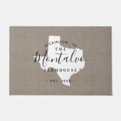 Monogram-Staat der Texas-Familie Doormat Fußmatte (Vorderseite)