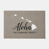 Monogram Staat Doormat der Hawaii-Familie Fußmatte (Vorderseite)