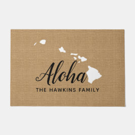 Monogram Staat Doormat der Hawaii-Familie Fußmatte
