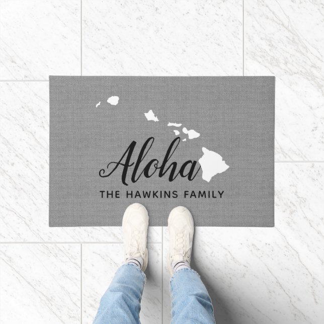 Monogram Staat Doormat der Hawaii-Familie Fußmatte (Indoor)