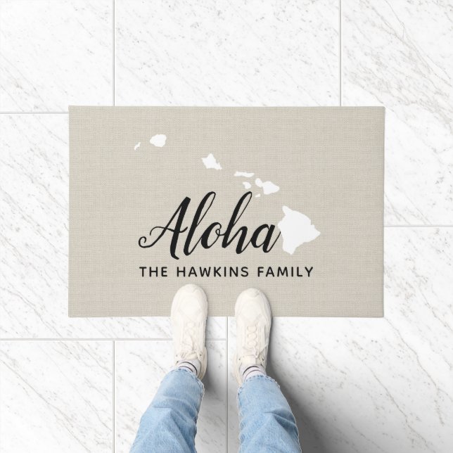 Monogram Staat Doormat der Hawaii-Familie Fußmatte (Indoor)