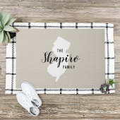 Monogram Staat Doormat der New Jersey-Familie Fußmatte