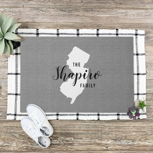 Monogram Staat Doormat der New Jersey-Familie Fußmatte