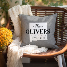 Monogram-Staat-Kopfkissen der New Mexico-Familie Kissen