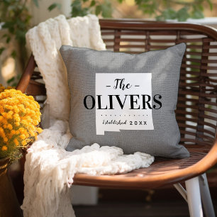 Monogram-Staat-Kopfkissen der New Mexico-Familie Kissen